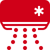 red air conditioner icon