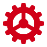 red gear icon